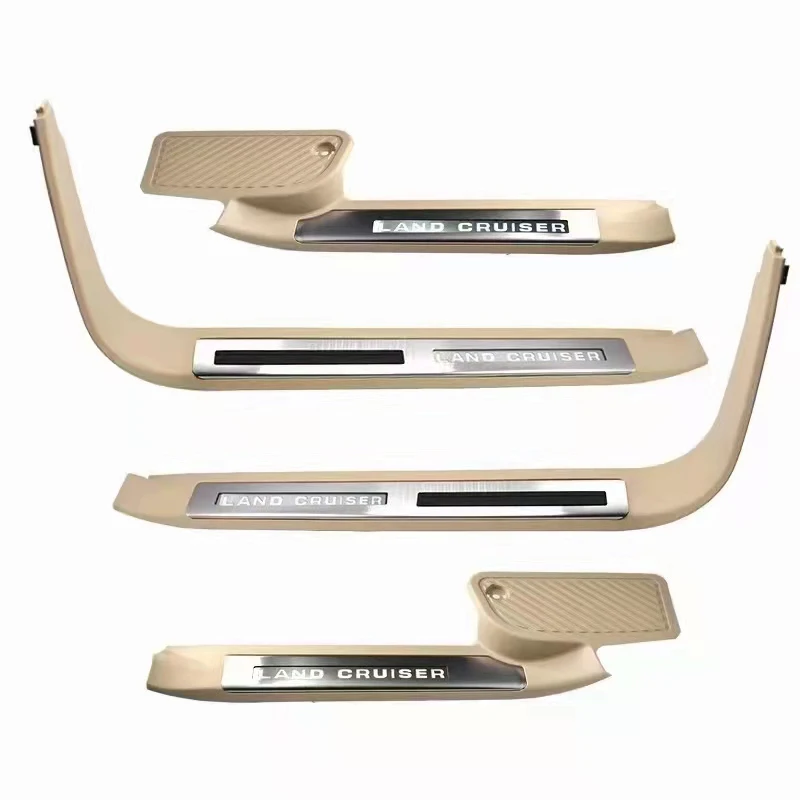 

car accessories door plate with light car foot plate for 2016 landcruiser 200 LC200 led foot board door sill