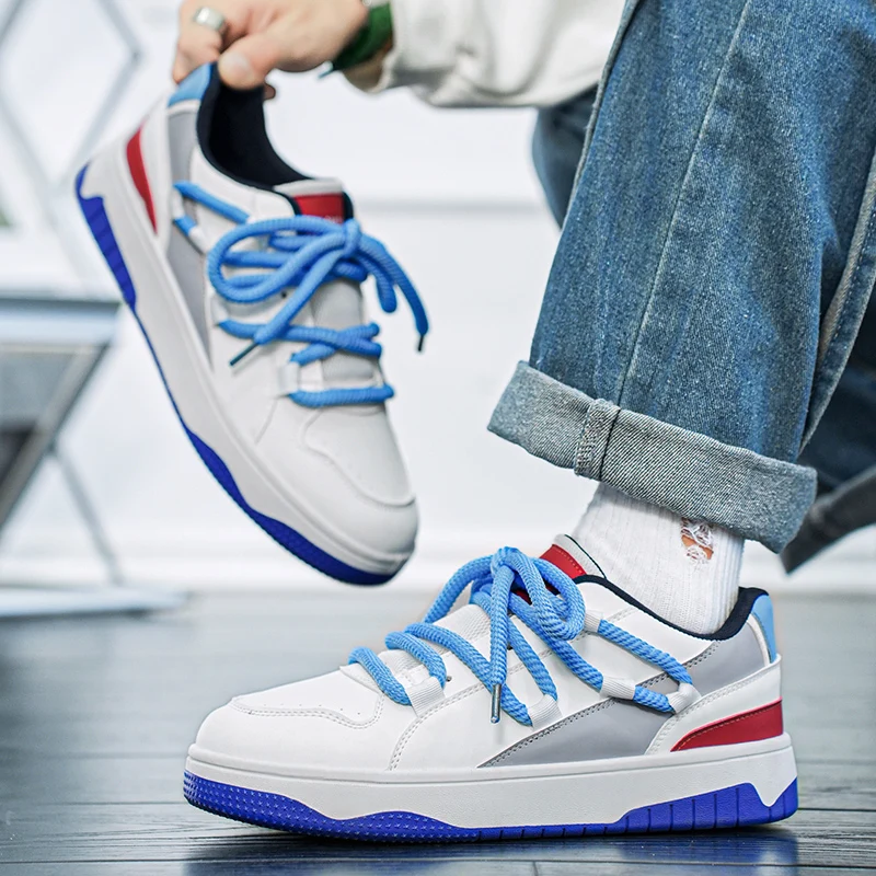 Кроссовки мужские на платформе Вулканизированная подошва Повседневная