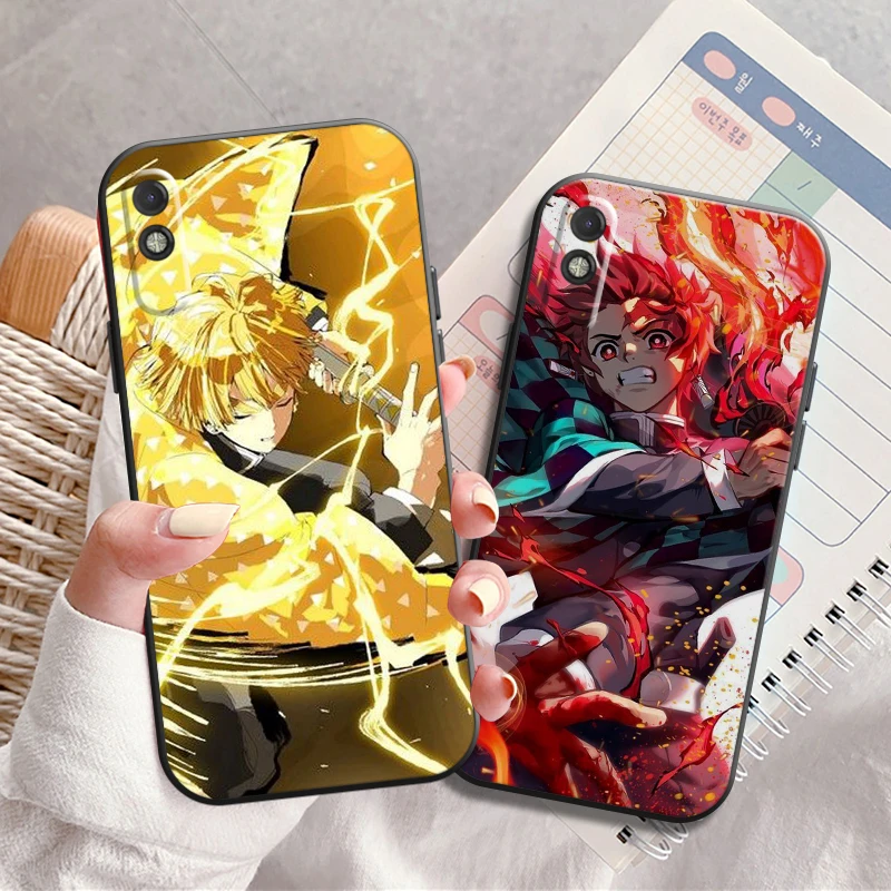 

Demon Slayer Anime Phone Case For Xiaomi POCO F3 GT X3 Pro X3 GT M3 M3 Pro X3 X3 NFC Back Coque Liquid Silicon Soft Funda