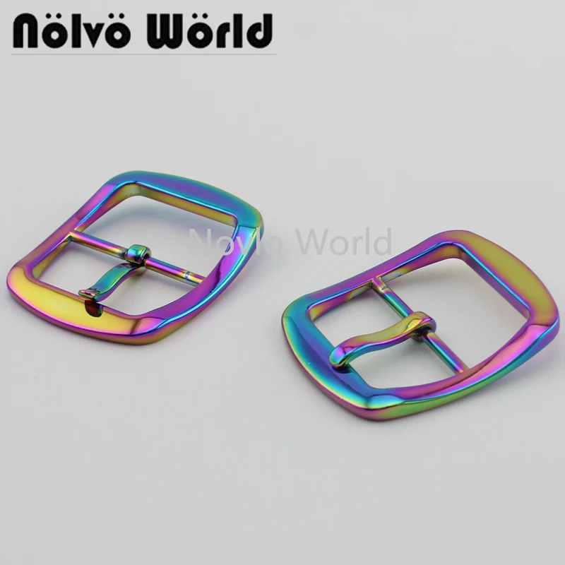 

10-50 pieces 38.5mm 1.5" rainbow buckle dog collar belt webbing belt ribbon big buckle clasp leather crafts