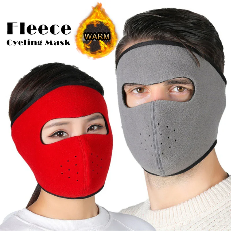 

Unisex Winter Thermal Cycling Mask Fleece Warm Windproof Full Face Mask Balaclava Outdoor Sport Motorcycle Skiing Caps Headwear