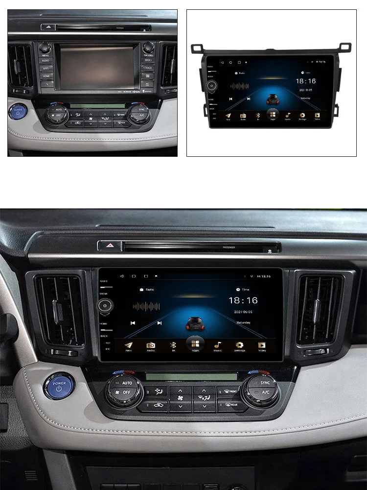 Автомобильная Мультимедийная система проигрыватель на Android 11 8 ГБ ОЗУ 128 Гб ПЗУ