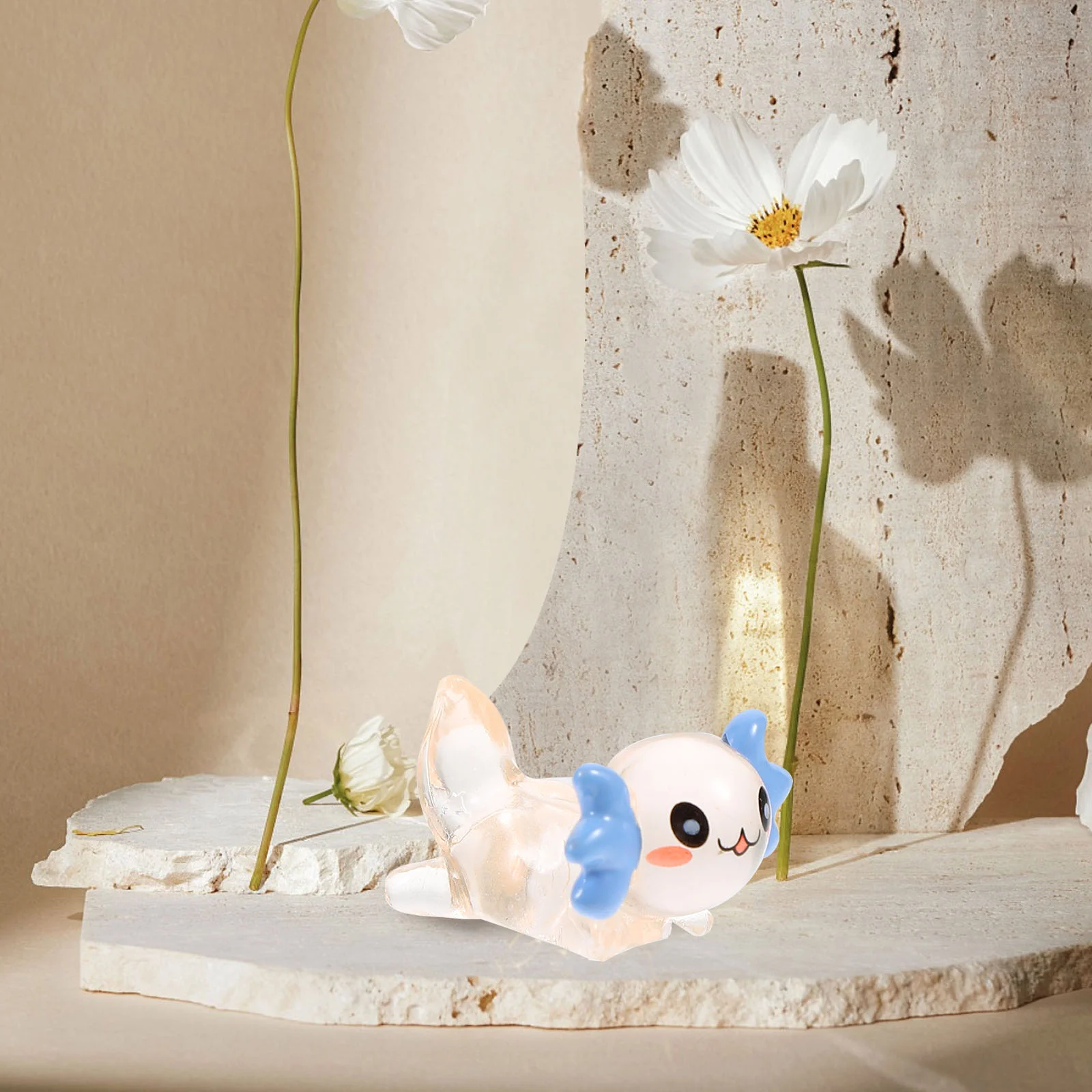 

6 Pcs Tiny Dragon Decorate Luminous Mini Miniature Ornament Resin Themed Gifts Figurines