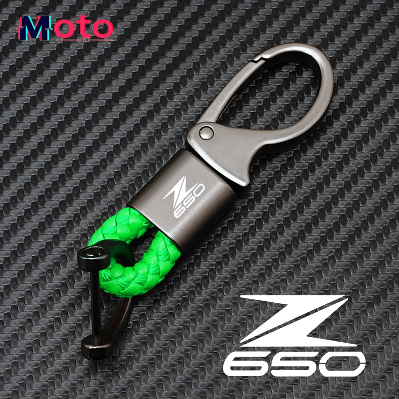 

Брелок ручной работы с логотипом мотоцикла, кожаный брелок, металлический брелок для KAWASAKI Z650 NINJA650 2018 2019 2020 2021 2022, аксессуары