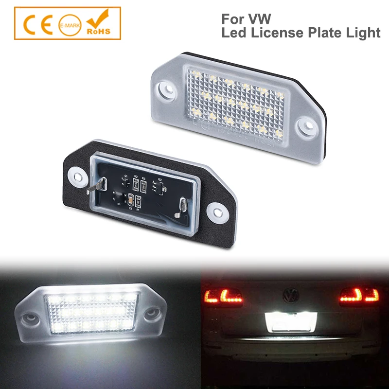 

OEM 2pcs 12V White Car LED Rear License Plate Light For VW Passat B5 (Type 3B) 1996-2001 NEW 3B0943021