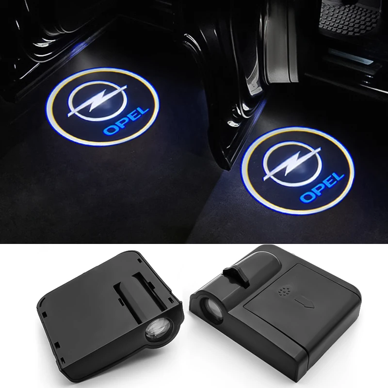 

2PCS Car Door Welcome Light Logo Projector Ghost Shadow Lights For Opel Astra H J G Insignia Corsa Vectra C D Zafira Accessories
