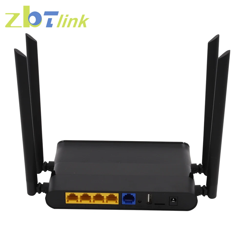 Zbtlink домашний двухдиапазонный беспроводной Wi-Fi роутер 1200Mbps Openwrt 800MHz MTK7621A чип с