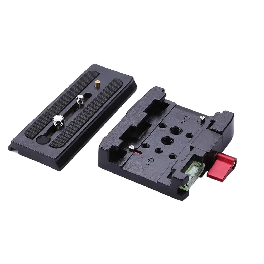 Aluminum Alloy Quick Release Plate Assembly P200 Clamp Adapter for Manfrotto 577 501 500AH 701HDV Camera Tripod Kit |