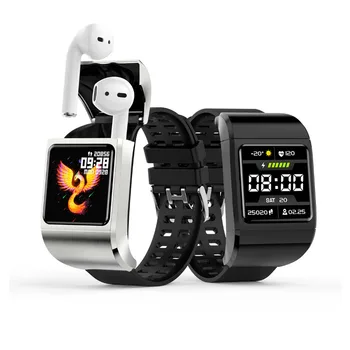Smart Bracelet 2-in-1 Smartwatch TWS Wireless Bluetooth Headset 1.3-inch Screen Heart Rate Blood Pressure Oxygen Fitness Tracker 1