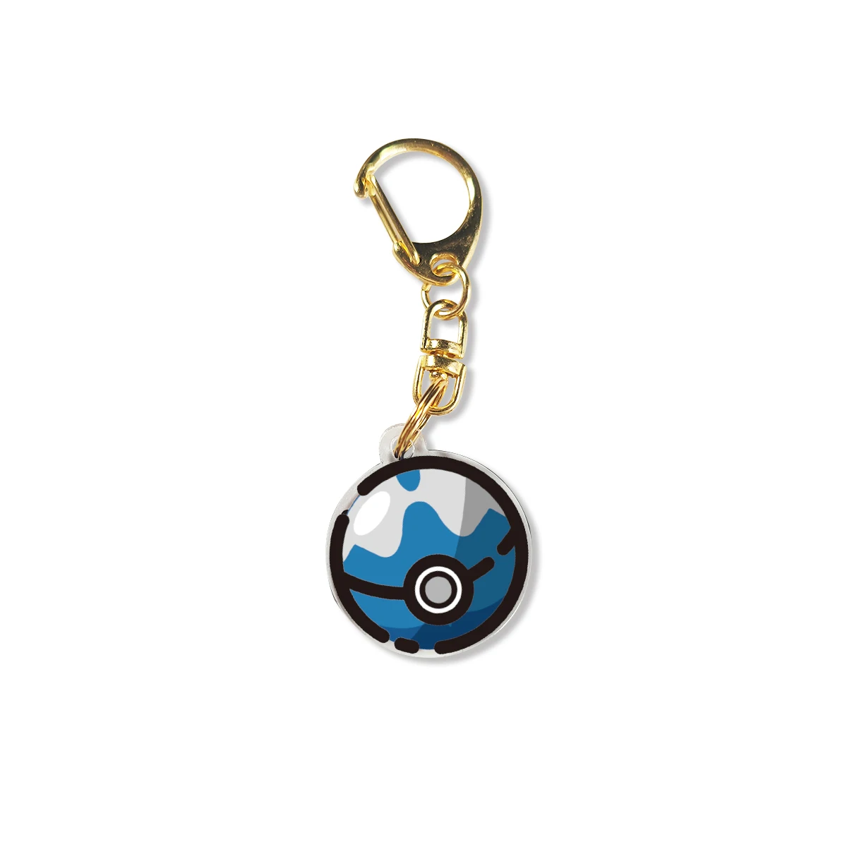 Фото Начальный старший Ultimate Healing Master Great Poké Ball Брелок Акриловые двусторонние креативные подвески «сделай сам» с мультяшной анимацией №2