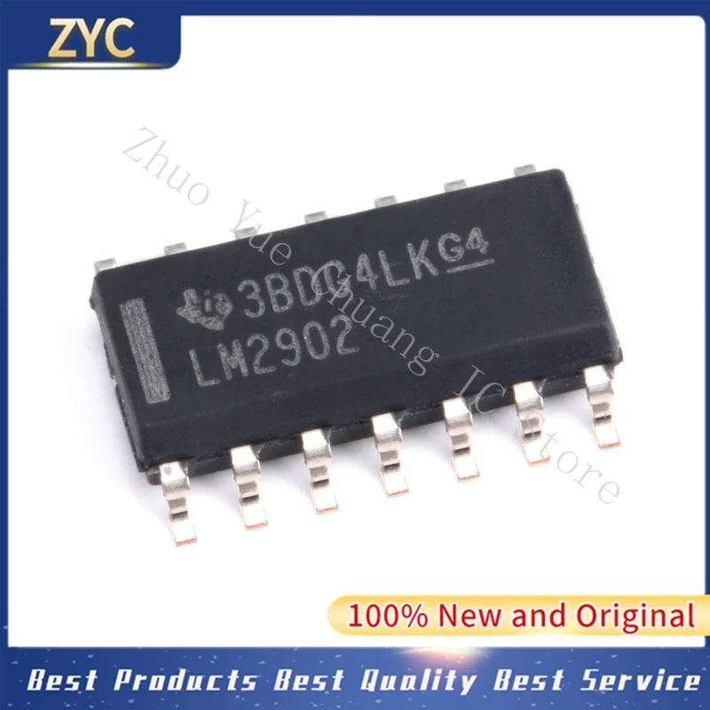 

10 шт./лот LM2902DR SOP14 LM2902 SOP14 100% Новый оригинальный IC чип