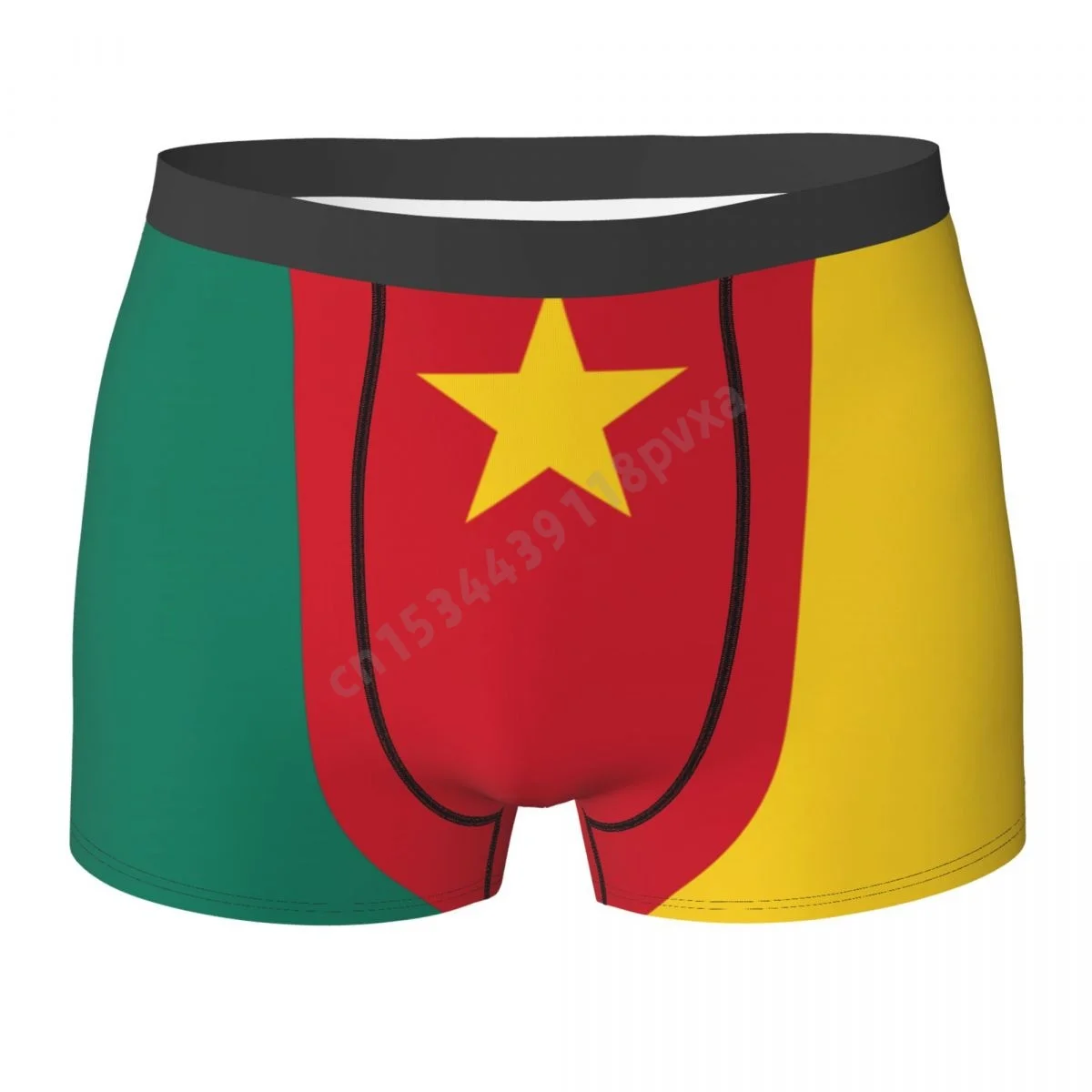 Men Panties Cameroon Flag Boxer Shorts Polyester Underpants For Boys Male Large Size