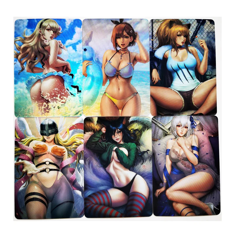 

9 шт./компл. ACG Beauty Angewomon рефракционные игрушки для сексуальных девушек Хобби Коллекционные игры аниме коллекционные открытки