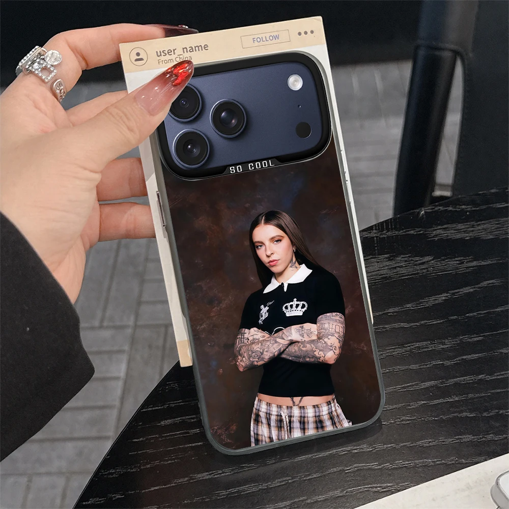 Фото Чехол для телефона Y-Young Miko Do Not Disturb для iPhone 11 12 13 14 15 16 17 E Pro Max Plus Mini, гальванизированный серебристый, с лазерной цветной IMD-отделкой №4