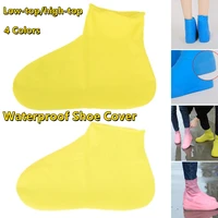 rain boots waterproof shoe cover silicone unisex outdoor waterproof non slip non slip wear resistant reusable shoe cover