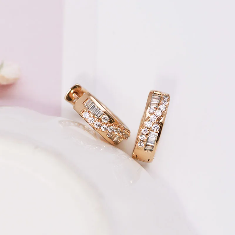 Оптовая Цена AAA + серьги-кольца с цирконом для женщин модные ювелирные изделия