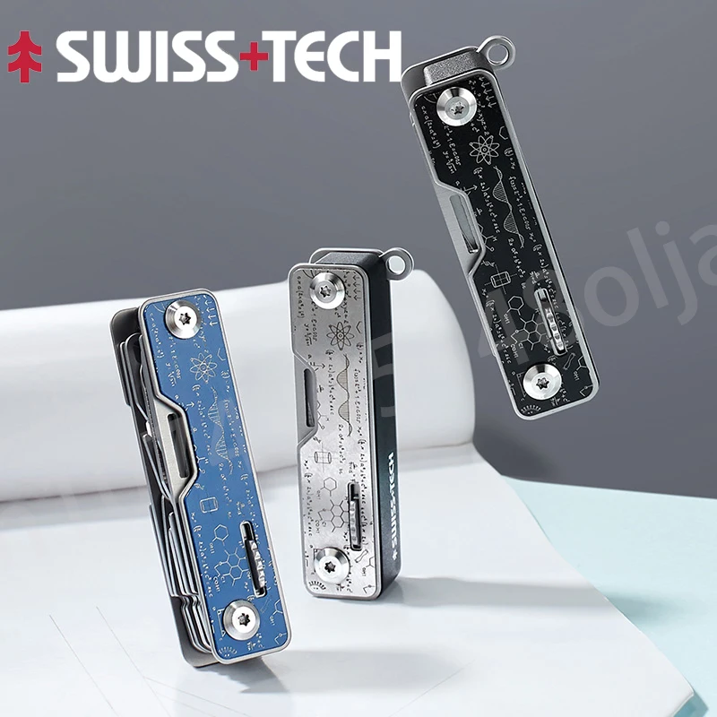 

SwissTech 9-in-1 Multi-function Box Opener Scissors Screwdriver Multi-function Combination Tool