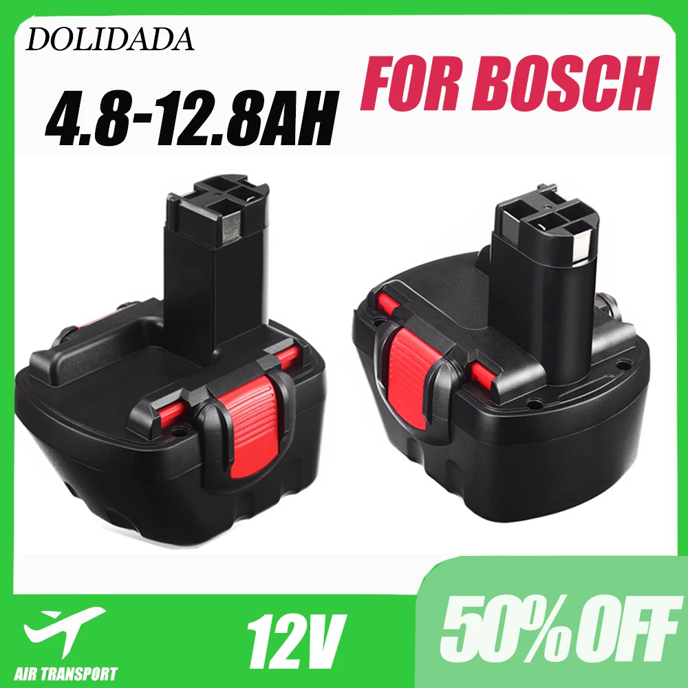 

2023 For Bosch 12V 12800mah PSR 1pcs Rechargeable Battery 12.8AH AHS GSB GSR 12 VE-2 BAT043 BAT045 BAT046 BAT049 BAT120 BAT139