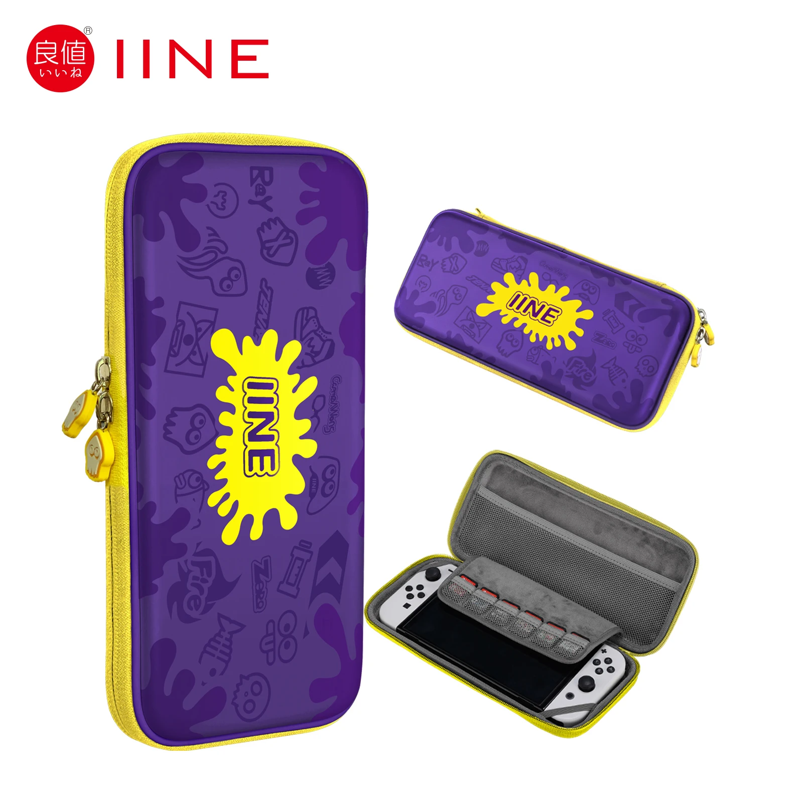 

IINE Golden-Green NEW EVA Storage Bag Zelda: Tears of the Kingdom Console Carry Case Compatible Nintendo Switch/OLED