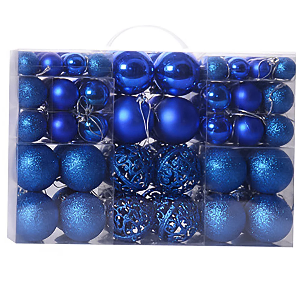 

Christmas Balls Baubles Tree Blue Xmas Decorations Large Party Adornment Hanging Clearance Ornament