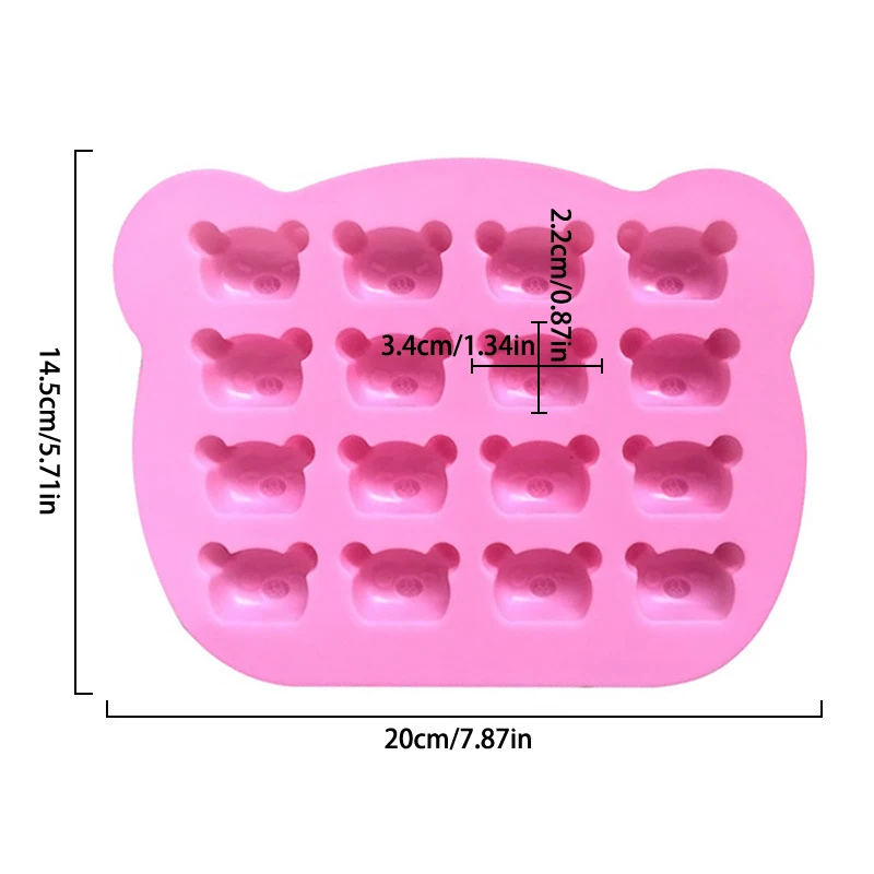 1 шт. 16 милых силиконовых форм с медведем коалы инструменты для украшения торта