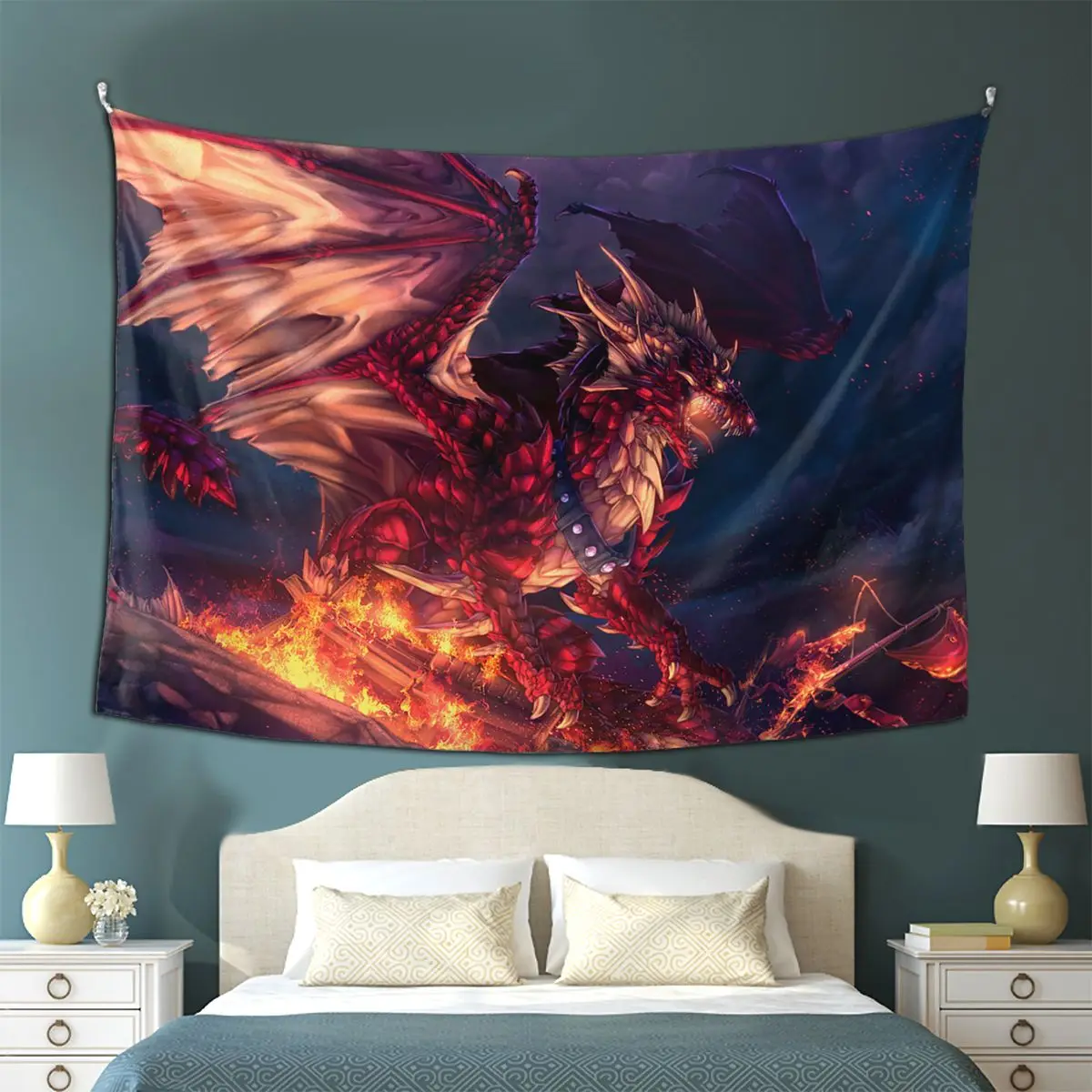 

European Dragon Tapestry Hippie Polyester Wall Hanging Home Decor Curtain Witchcraft Tapestries