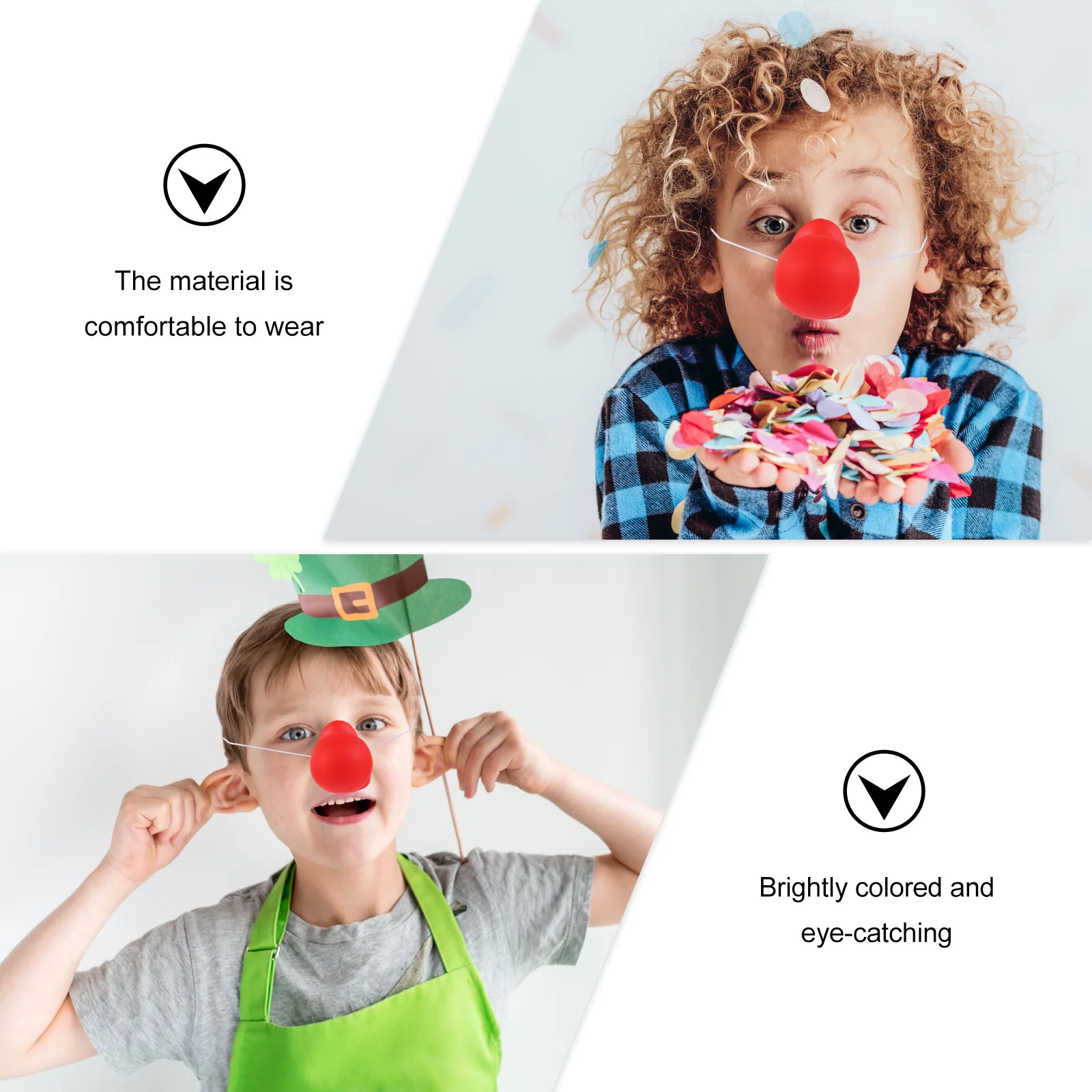 

Clown Nose Red Kids Noses Costume Circus Party Novelty Favor Carnival Supplies Funny Practical Joke Toys Gags Sets Accessories