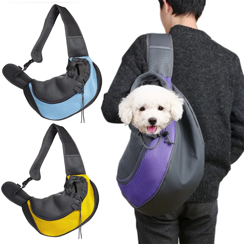 

Pet Shoulder Bag Extended Strap Breathable Straddle Bag Portable Canvas Oxford for Going Out Pet Backpack Cat Carrier Dog Bag