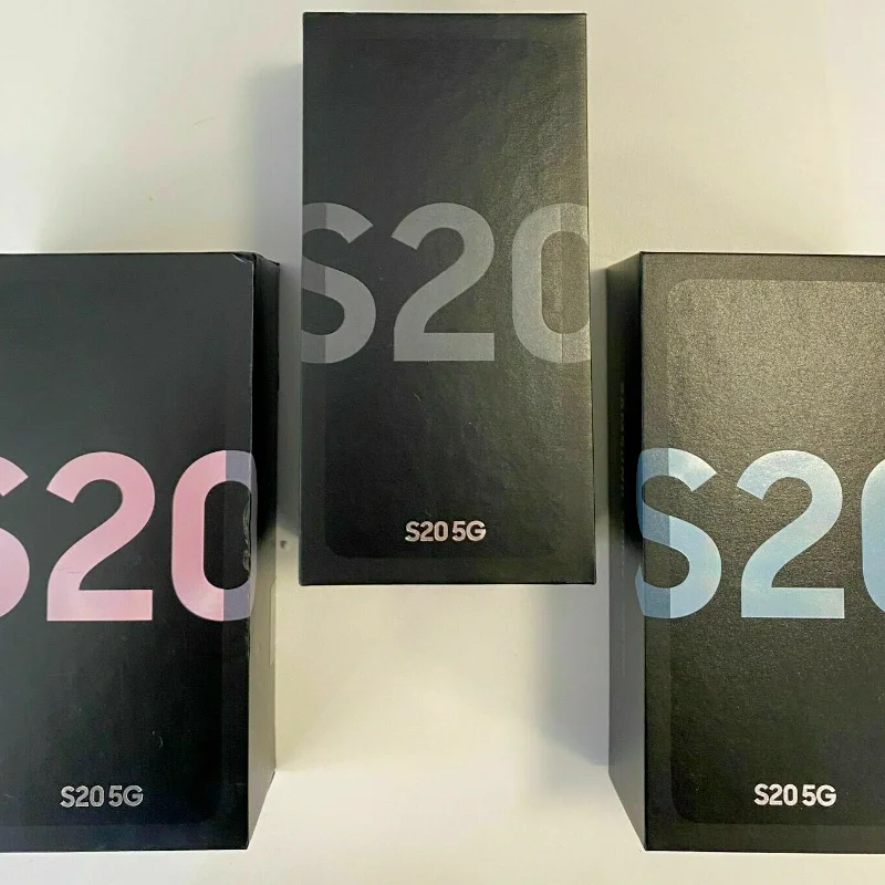 Только пустая розничная коробка для Samsung Galaxy S20/S20+ 5G S20 Ultra Оригинальные аксессуары US/EU/UK Адаптер Кабель Type-C Наушники без телефона.
