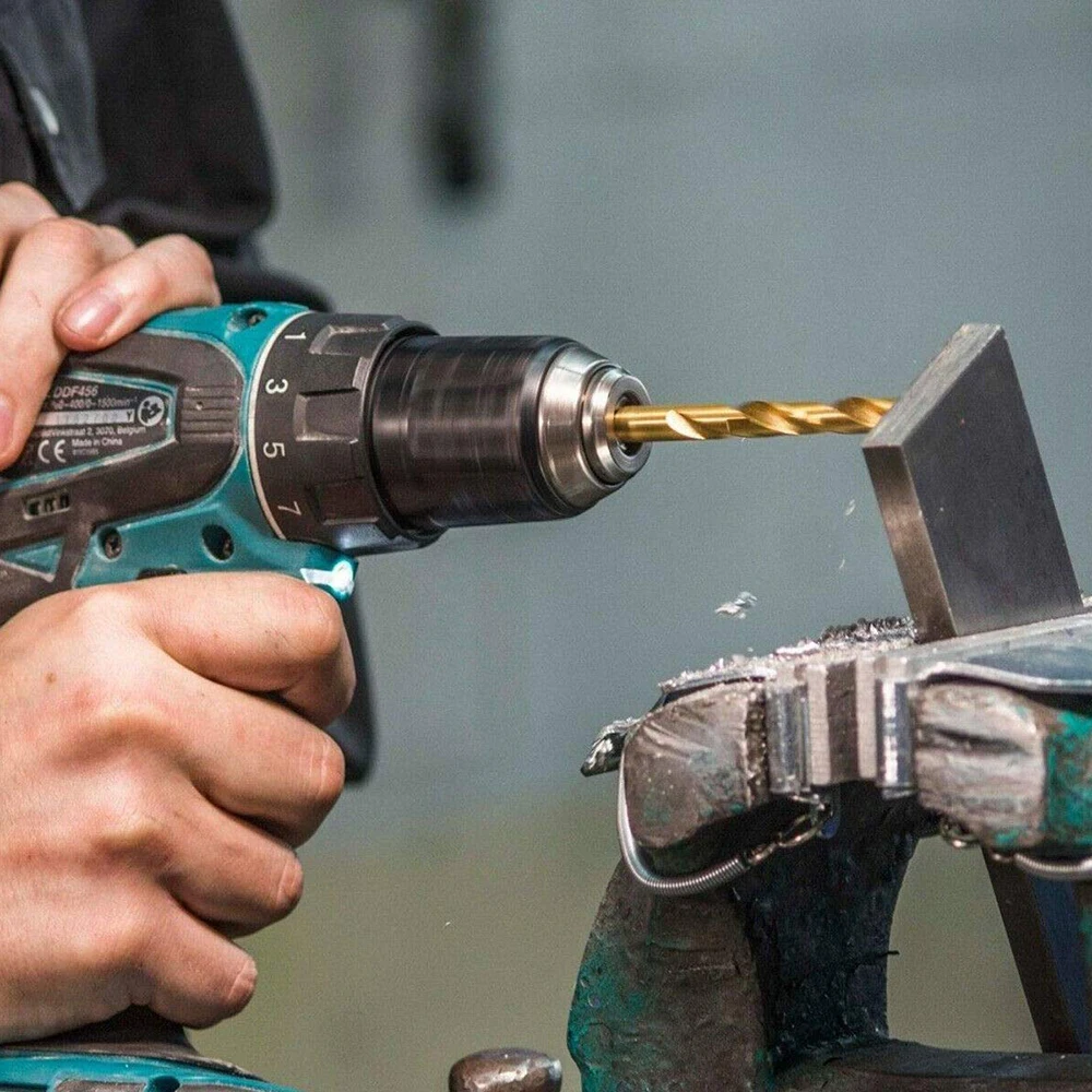 25 шт. набор кобальтовых спиральных сверл HSS M35 прямой хвостовик с металлическим