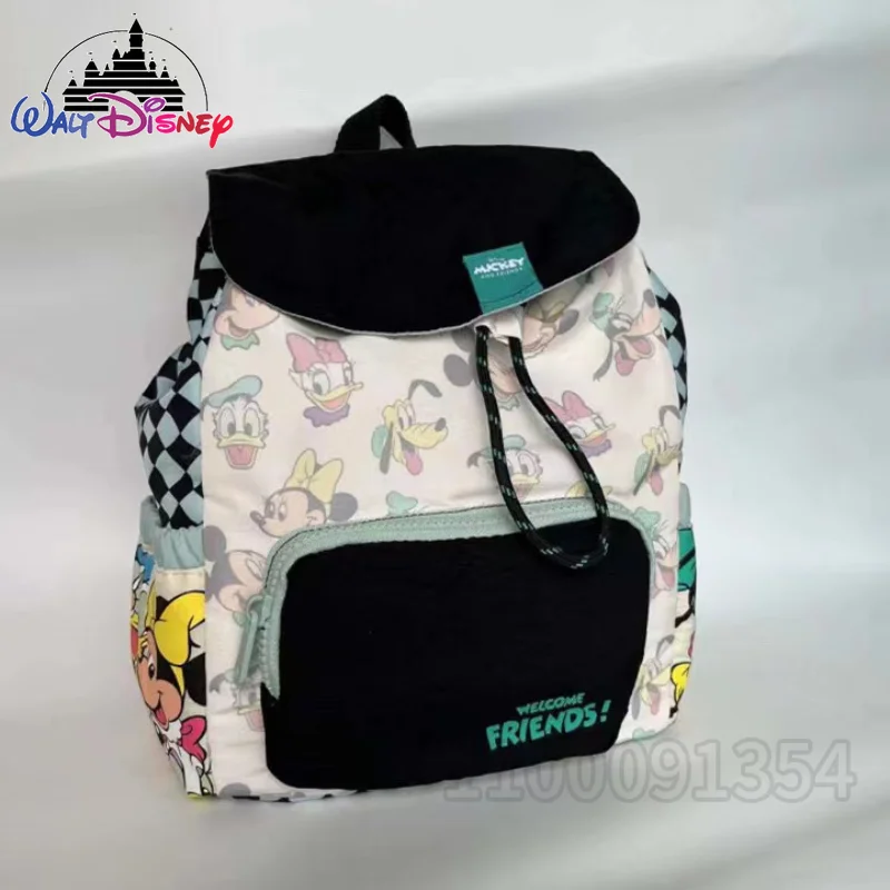 Disney Mickey Original New Children's Backpack Luxury Brand Cartoon Cute Children's Schoolbag Drawstring Mini Women's Backpack
