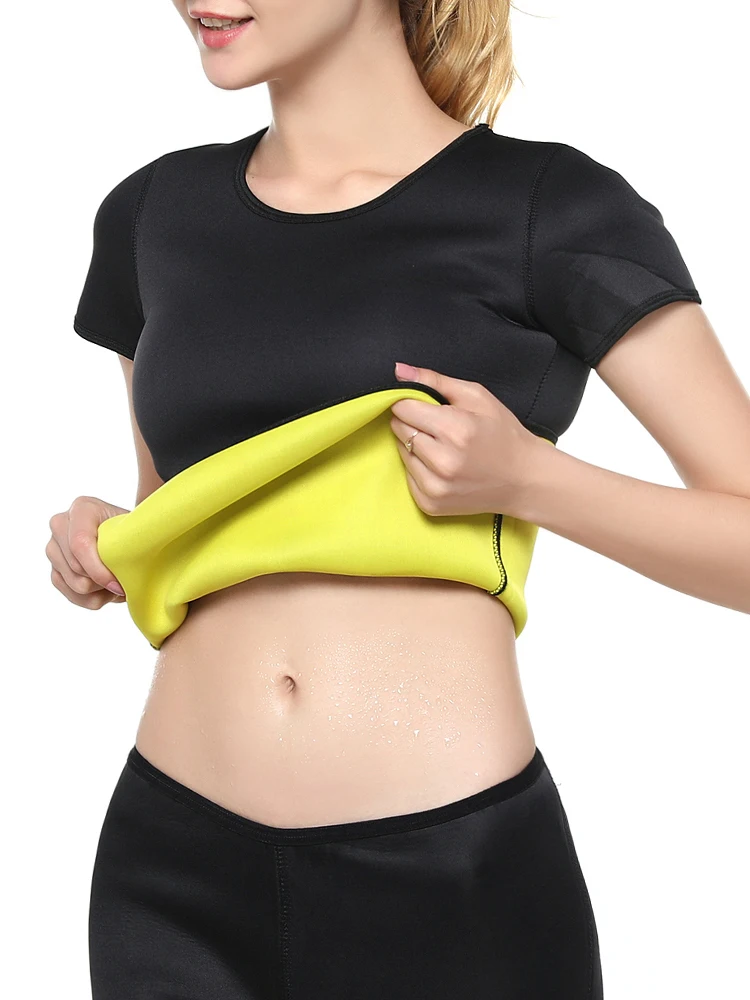 

Женская Неопреновая футболка с длинным рукавом, для фитнеса, для похудения