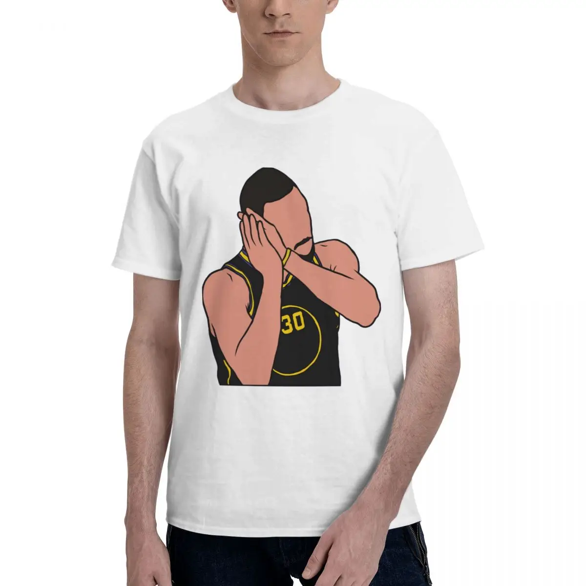 

Movement Stephens And Currys Mengshen Mengku Basketball Stars Basketballer Team Top tee Kemp Graphic High grade Travel Eur Size