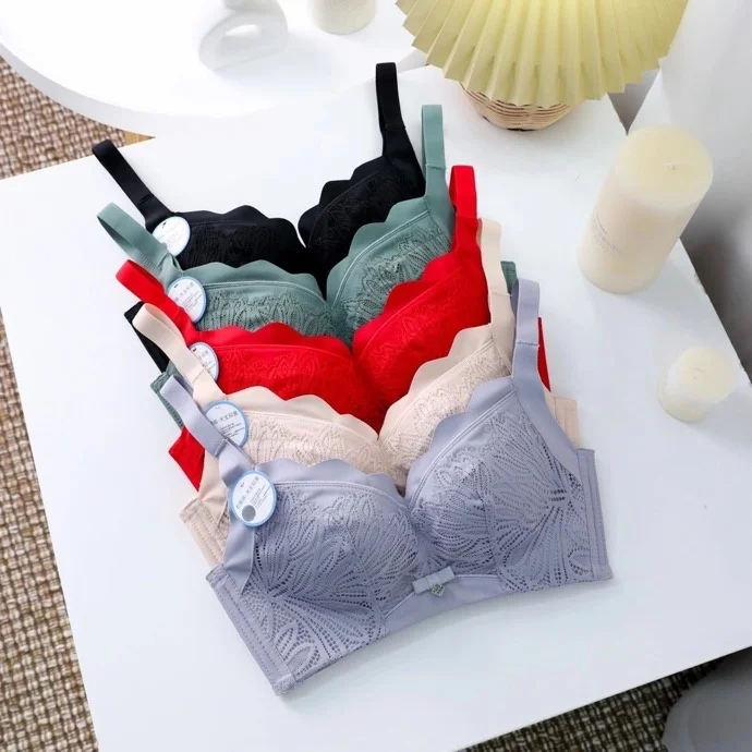 

A generation hair high-end adjustable bra for women's medium thick non steel ring sexy gathered antibacterial health underwear