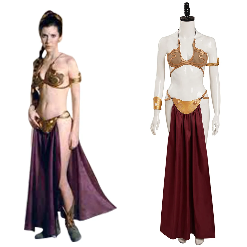 

Star Return of the Jedi Princess Leia Cosplay Costume Sexy Dress Outfits Halloween Carnival Suit