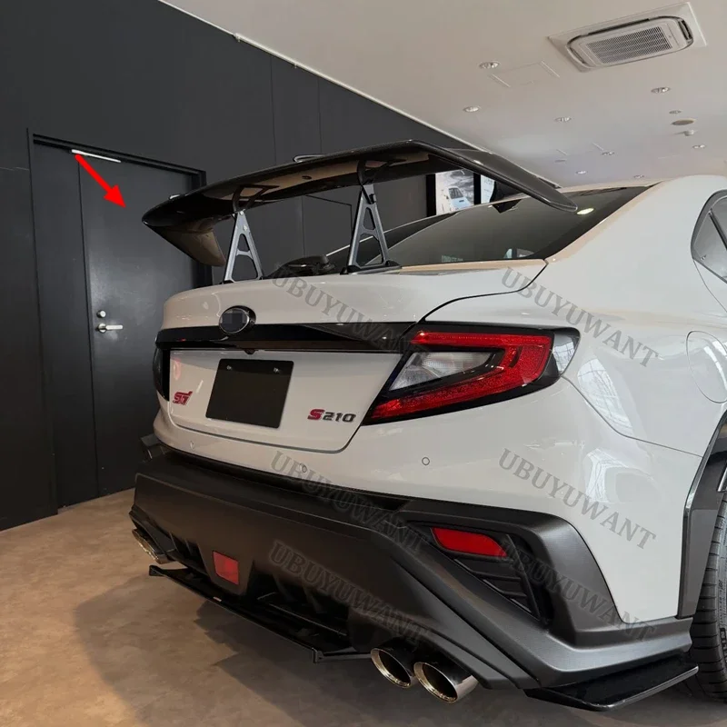 Фото Для Subaru WRX STI: задний спойлер-антикрыло из карбона для багажника, тюнинг автомобиля, 2022-2024 гг. №5