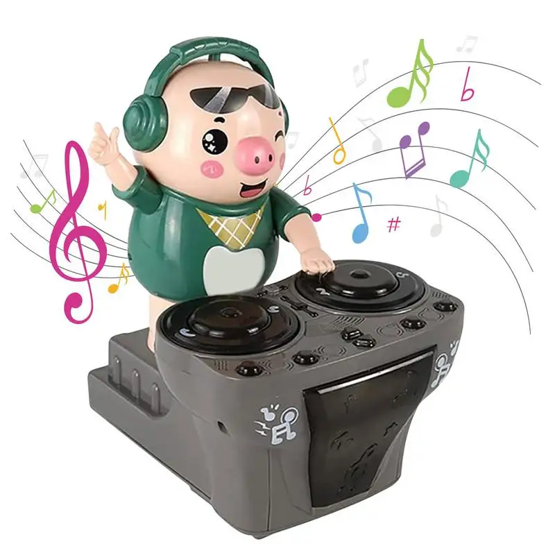 

Детские музыкальные игрушки DJ Rock Pig с музыкой и фотографией, 3 звуковых эффекта, музыкальные Обучающие Развивающие игрушки для детей