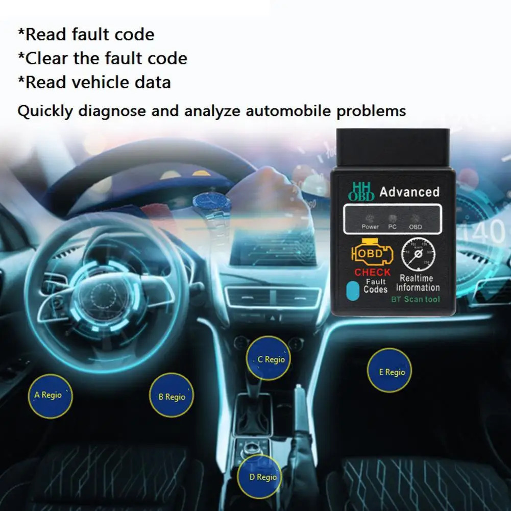 kompatybilny z Bluetooth samochodowy skaner Obd2 Elm327 V1.5 czytnik kodów Obdii narzędzie diagnostyczne diagnostyczny dla androida Ios Windo Z5m4