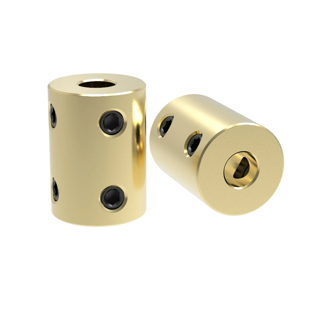 

D16L22 муфта 5/6/6.35/7/8/10 м, латунная жесткая муфта вала двигателя, соединитель коробки передач, втулка, адаптер для радиоуправляемой лодки, автомо...