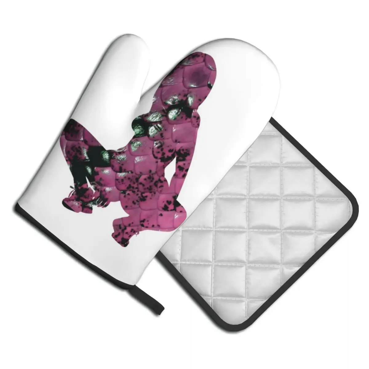 

2 шт., перчатки из змеиной кожи для барбекю