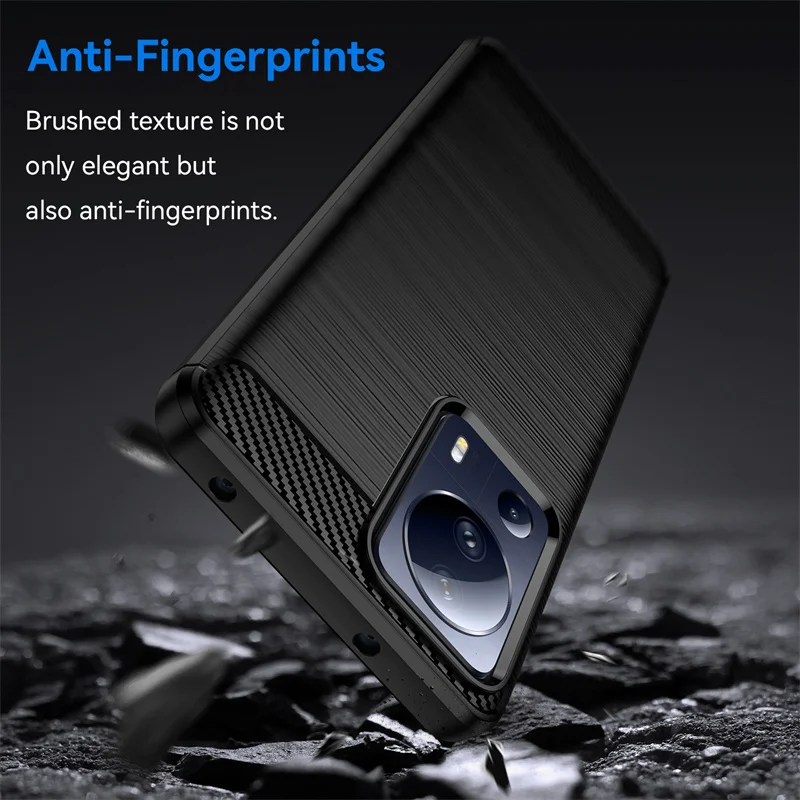 Carbon Fiber Case For Xiaomi 13 Lite Cover for Xiaomi 13 Lite Coque Shell Funda Soft Silicone Phone Case For Xiaomi 13 Lite