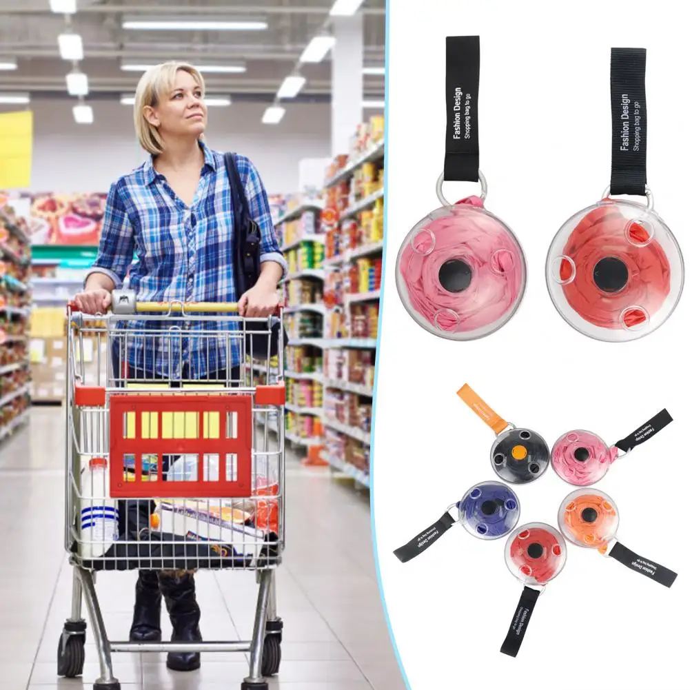 

Folding Small Disc Shopping Storage Bag Portable High Capacity Stretchable Multifunctional Shopper Handbag Household Products