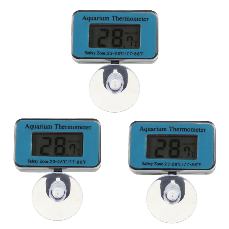 

3X Aquarium/Fish Tank Water Submersible Waterproof Digital LCD Thermometer