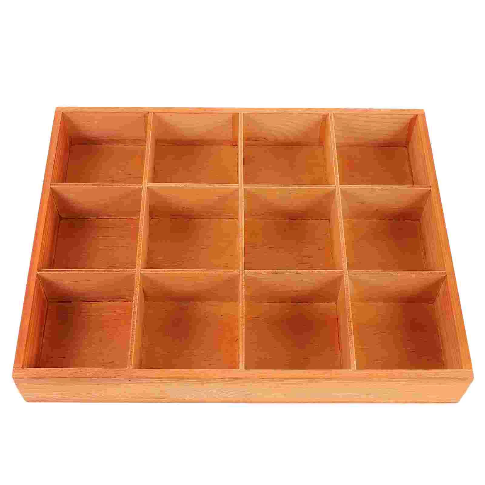 Домашний настольный многофункциональный ящик для хранения с 12 сетками лоток