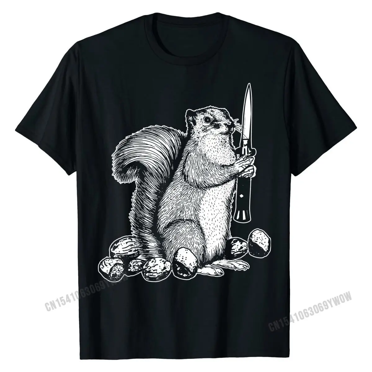 

Funny Don't Touch my Nuts Funny Squirrel Joke Sarcasm T-Shirt Cotton Man T Shirt Printed Tees On Sale Normal