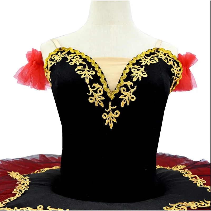 Костюм для выступления на сцене длинные платья-пачки балета красная