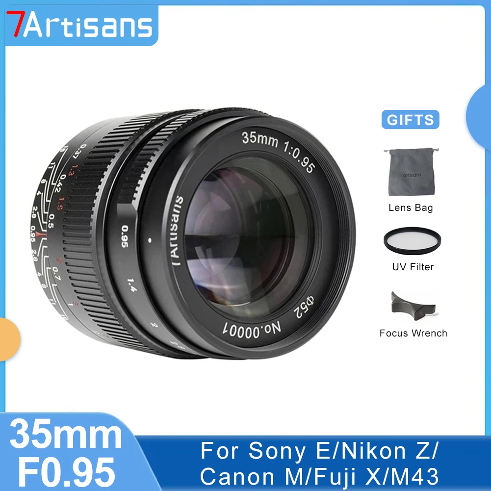 

Объектив для Nikon Z Olympus M4/3 Fuji XF Canon с ручной фокусировкой
