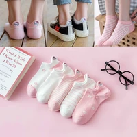 5pcs hellokittys kawaii sanrio socks cartoon japanese cute simple anime sweet breathable sweat socks girl birthday gift