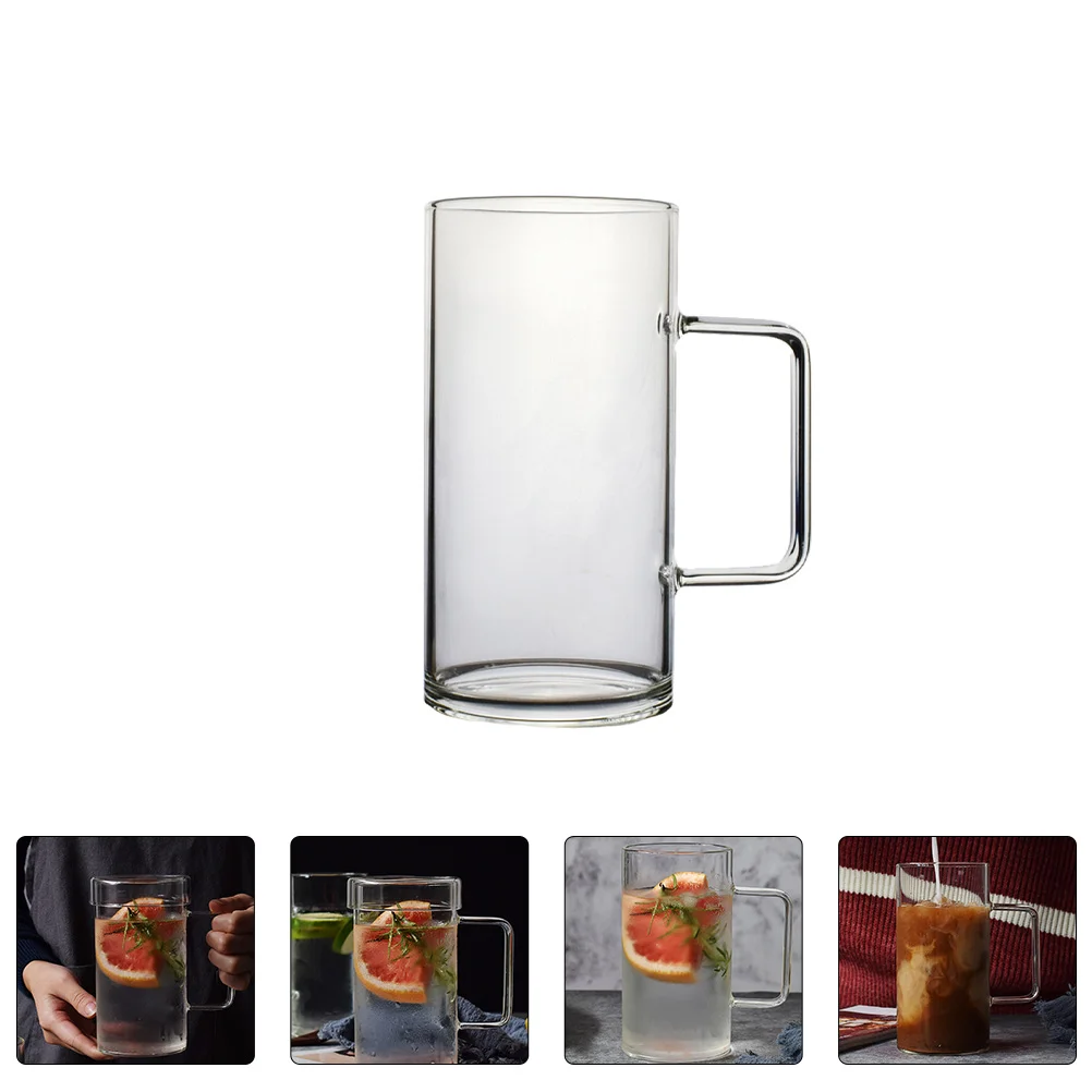 

1pc Clear Mugs Glass Coffee Cups Clear Coffee Mugs Cups Glass Clear Mugs Glass Mugs with Handles Large Glass Mug
