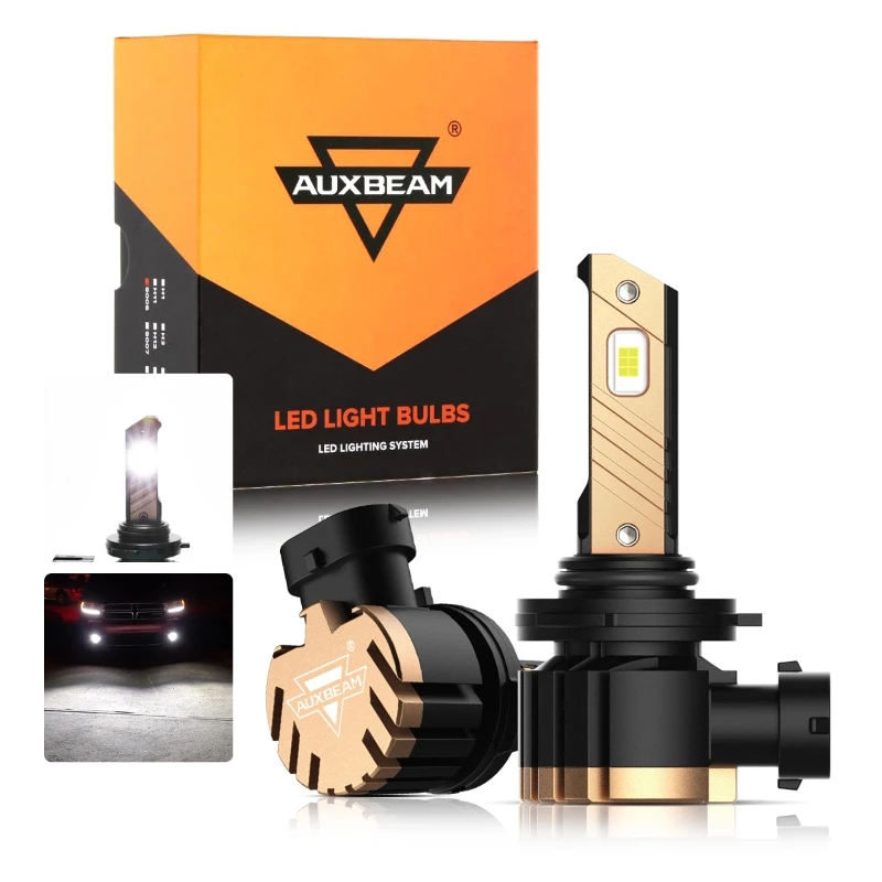 AUXBEAM Автомобильная фара 44 Вт 8000LM 3000K/6500K 9006 HB4 Светодиодные противотуманные фары/DRL
